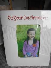 BELLEEK LIVING SANDWAVE FRAME  ON YOUR CONFIRMATION 4" X 6" - PINK BNIB 7135