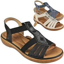 Ladies Wedge Sandals Elastic