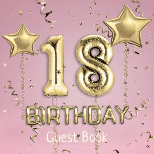 18th birthday guest book - 18th,