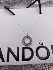 Pandora  (60cm) Reversible Circle Necklace S925 Silver  Ale