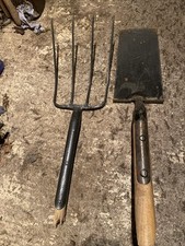 4 Prong Manure Fork & Spade Heads Only New