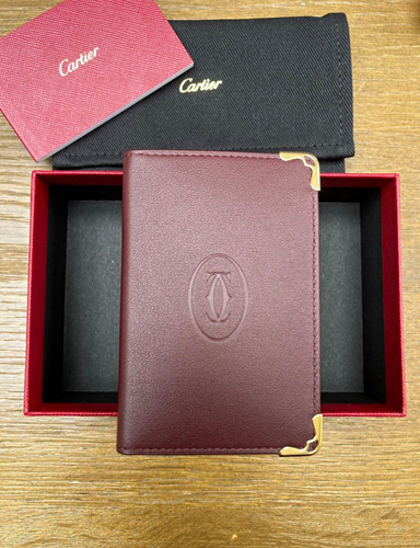 Cartier burgundy leather - cartier,