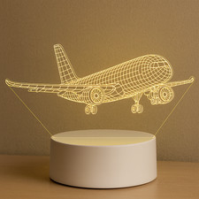 3D Airplane LED Night Light