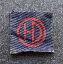 Original WW2 51st Highland Division Printed Cloth Formation Sign