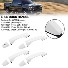 4PCS Exterior Door Handle For