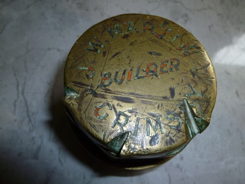 Vintage cart wheel brass hub - vintage,