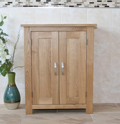 Slimline oak cloakroom - oak,