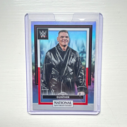 Topps chrome wwe gunther - wwe,