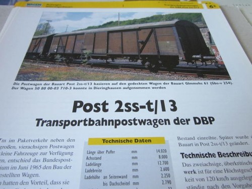 Railway car post t - car, 2