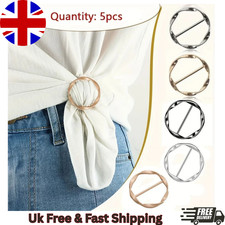 5Pcs Metal Scarf Ring Clips