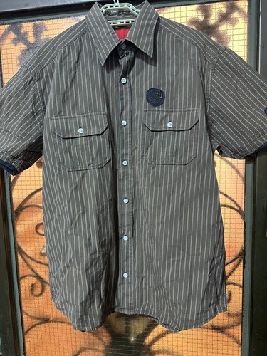 Men brown pinstripe short - men's,