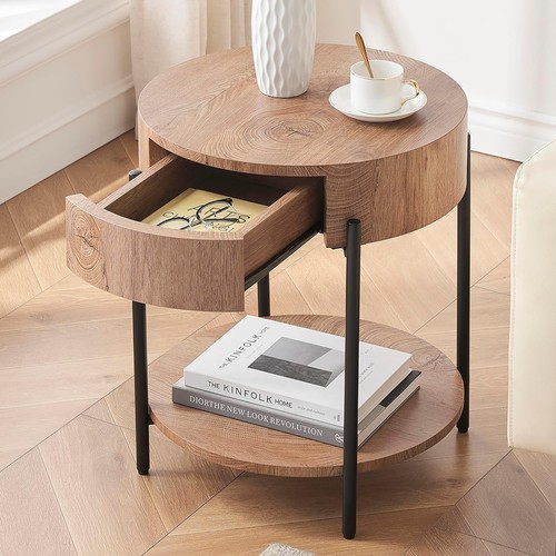 Round coffee table with - coffee,