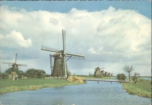 Vintage dutch windmill - vintage,