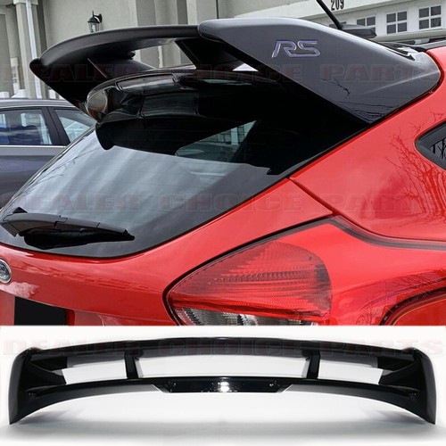 Glossy black style - black, spoiler