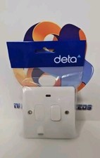 13 Amp Switched Fused Spur Neon Indicator Double Pole FLEX Outlet Curved M