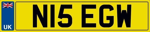 Nice initials number - initials, plate