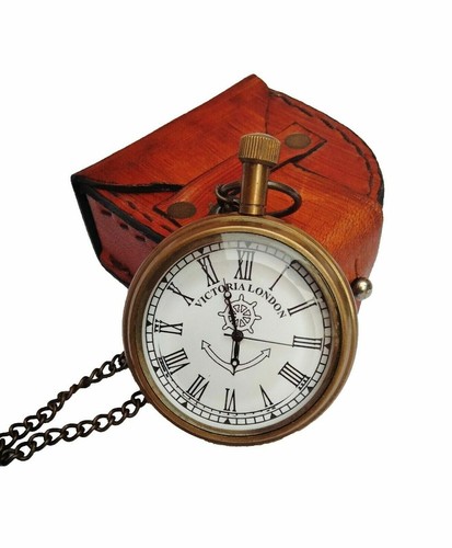Antique brass pocket watch - antique,