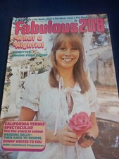 Vintage FABULOUS 208 Magazine 10 AUGUST 1974 Rubettes Poster David Cassidy FB122