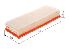 BOSCH 1 457 433 160 Air Filter for CITROËN,PEUGEOT,SUZUKI