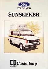 FORD Transit (Mk2) Canterbury Sunseeker Camper Brochure 1978 FB575