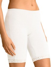 Bonprix sze 18-20  lace trim Directoire knickers bloomers long leg panties Cream