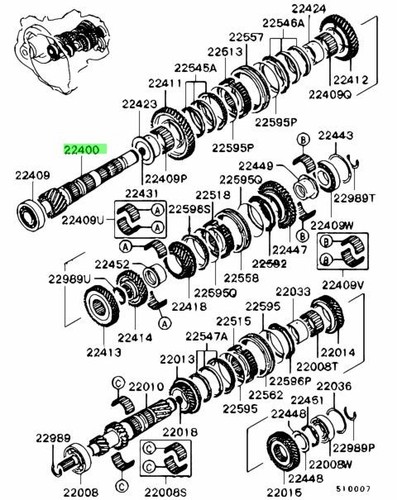 Shaft output for - m/t,