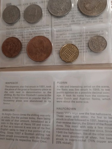 1967 coin set - set, bank