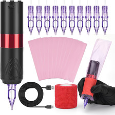 Red Wireless Tattoo Pen
