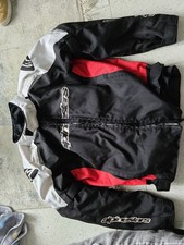 Alpine Stars Motorbike Warm Armoured Jacket Red White And Black Size Xl