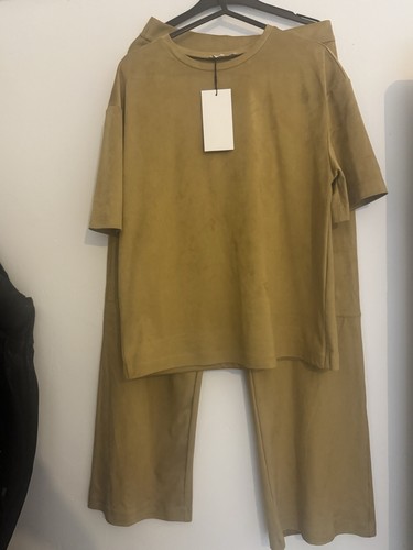 Zara women khaki velour - women’s,