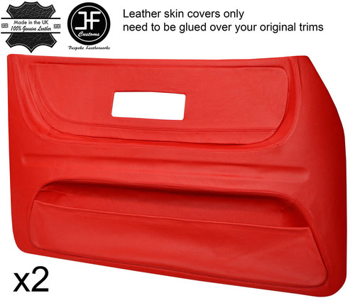 Red leather front full - red, door