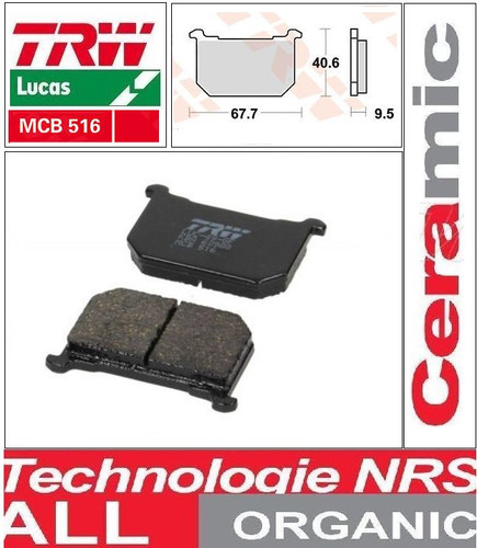 Rear brake pads trw organic - 2,