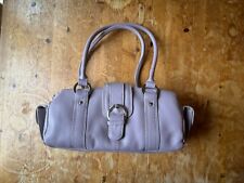 TOMMY & KATE LILAC LEATHER HANDBAG UNDERARM HANDLE SHOULDER STRAP