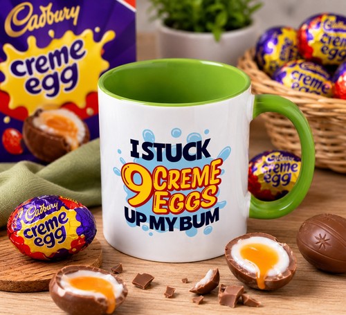 Funny creme egg mug stuck - funny, 9