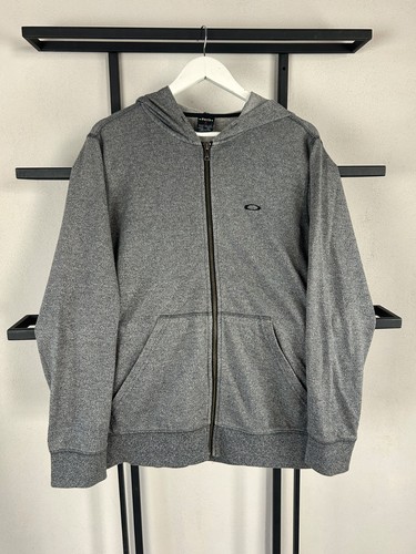 Y2k grey oakley zip - y2k, hoodie