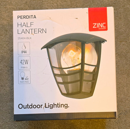 Zinc perdita half lantern - zinc,