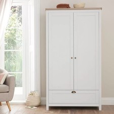 Tutti Bambini Verona Wardrobe, White & Oak