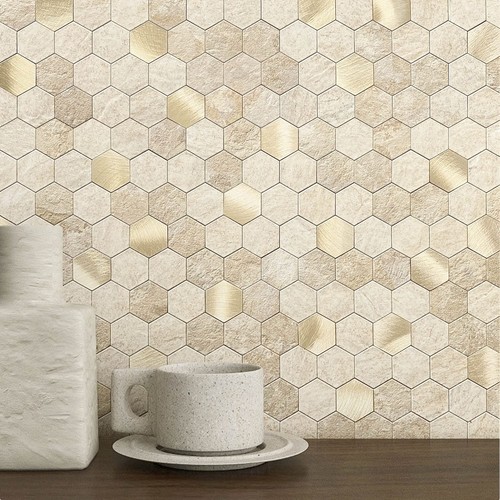 Hexagon self adhesive wall - self,