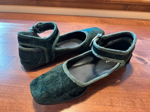 Free people green velvet mary - free,