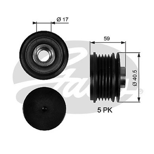 Gates oap7107 tensioners - gates,