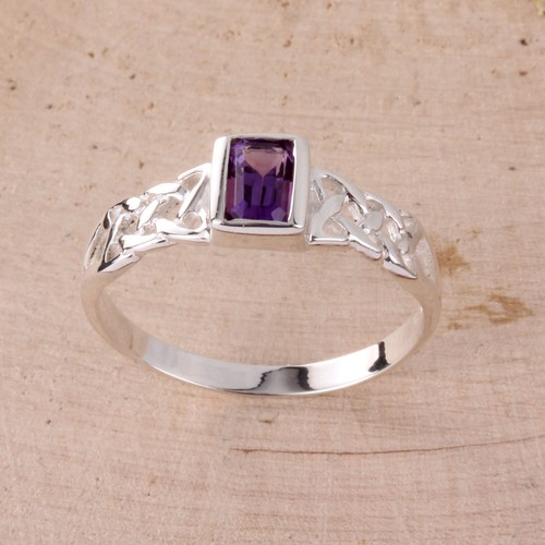 Amethyst celtic sterling - celtic,