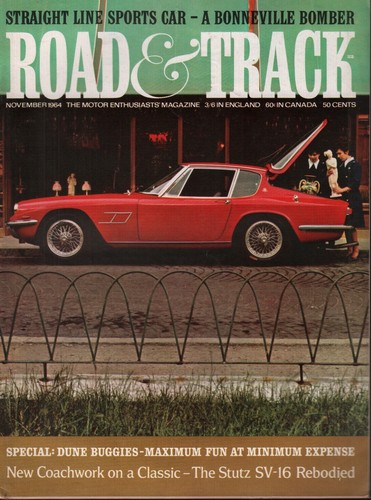 Road track november 1964 - road, &