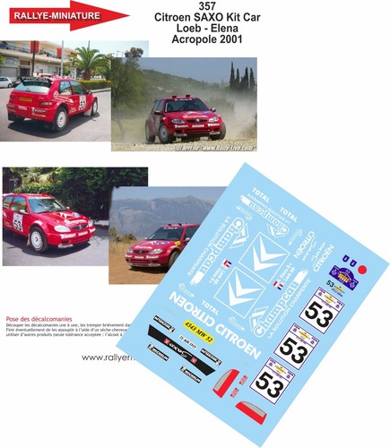 Decals ref 0357 citroen - decals,