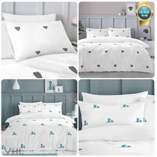 Embroidery duvet cover love - duvet,
