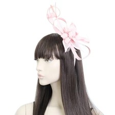 Pink Sinamay Flower Fascinator