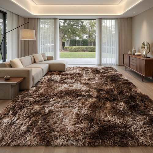 Large shaggy rugs anti - shaggy, slip