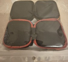 4× Hard Shell Storage Case Set – Small Zip Pouch Travel Gadget Organiser New