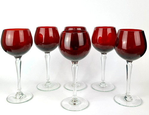 Vintage bohemia crystal ruby - bohemia,