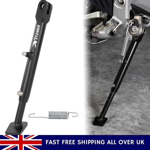 Motorbike aluminum kickstand - aluminum,