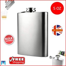 Hip Flask 5oZ Stainless Steel Whisky Alcohol Drink Pocket Gift Vodka Wine Bottle